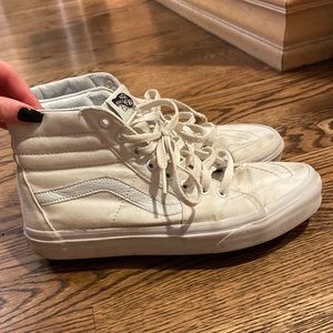 High top white vans
